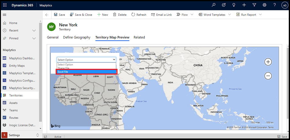 Use Data from Excel to Visualize Geographical Areas on Map