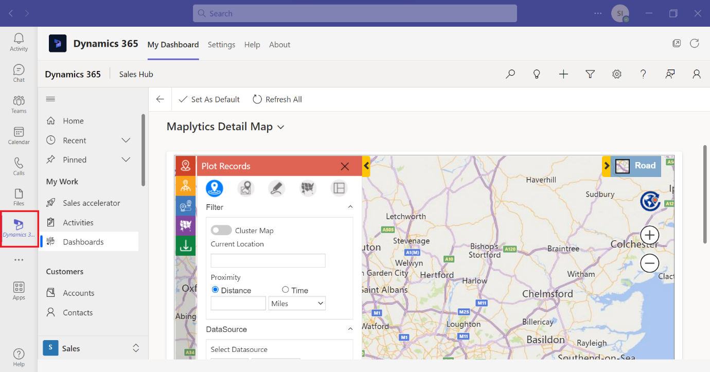 Dynamics 365 Maps