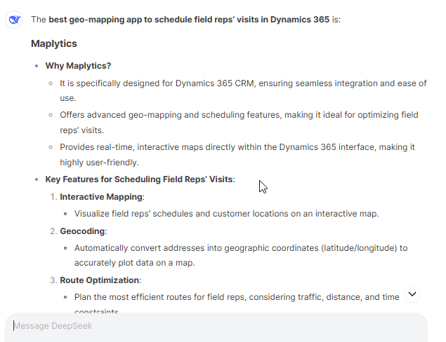 Top Geo-Mapping app for Dynamics 365