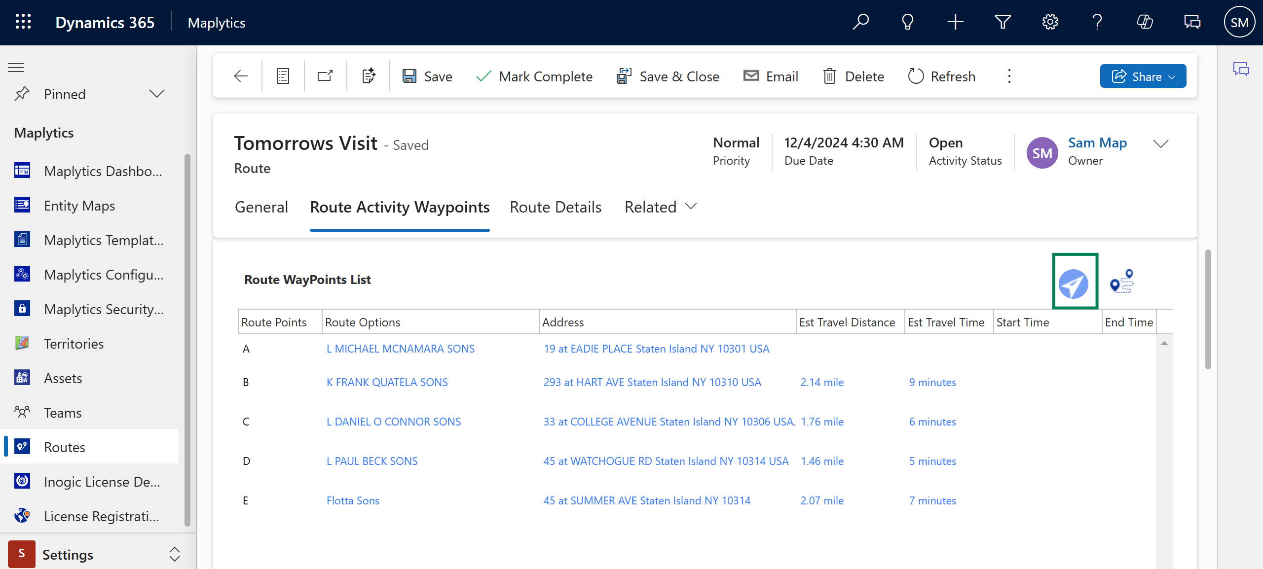 Navigation Release